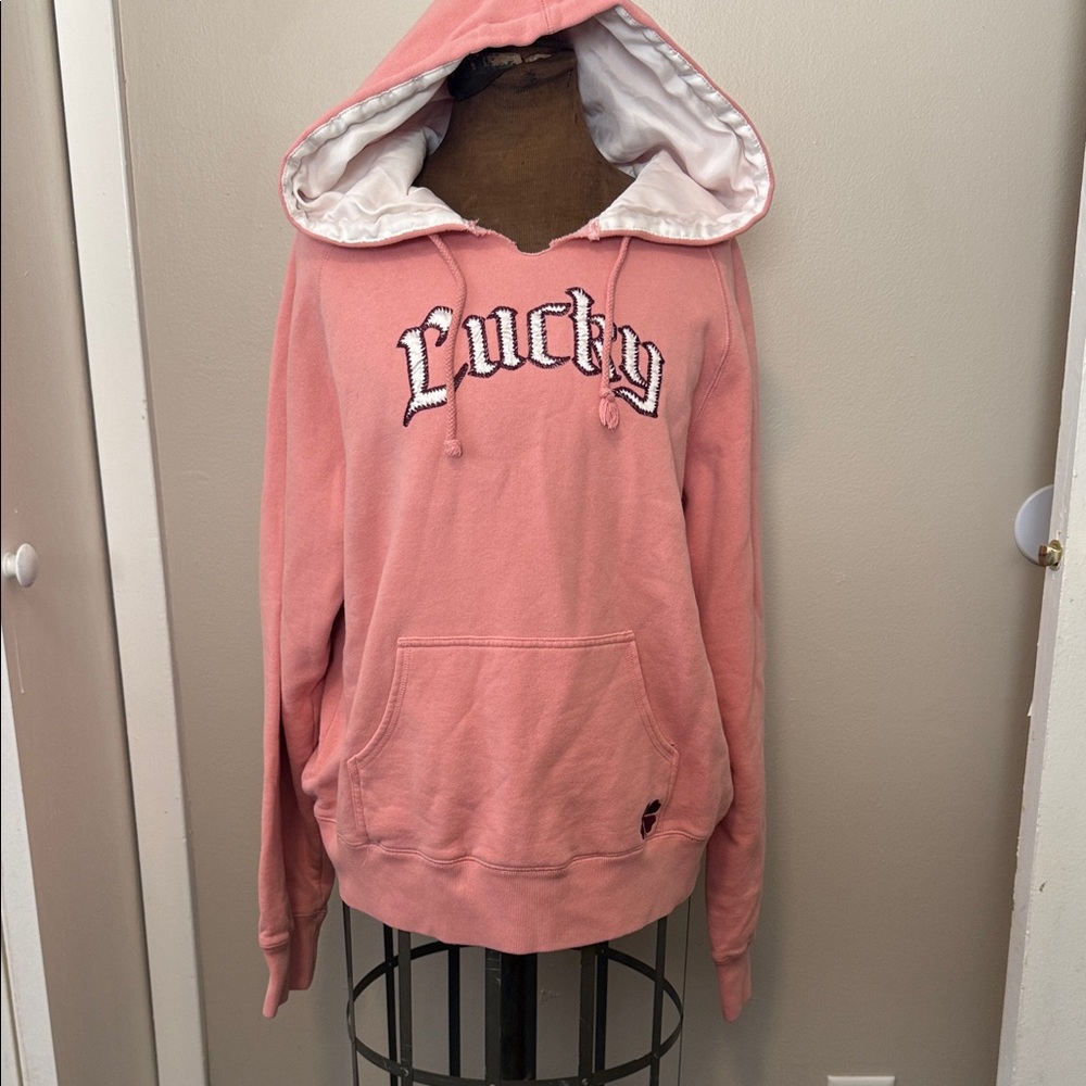 Lucky Brand Soft Pink Knit Hoodie